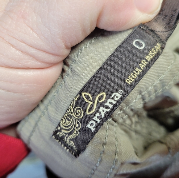 PRANA WOMENS CONVERTIBLE HIKING PANTS ROLL UP CAPRI SIZE 0 - Picture 2 of 8